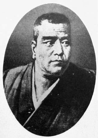 西郷隆盛（版画、キヨッソーネ作。西郷の親戚を参考とした）
