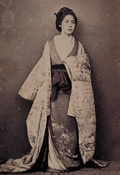 日本人婦人かささん（ベアト撮影/1963年9月）