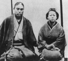 岩崎弥太郎と妻・喜勢
